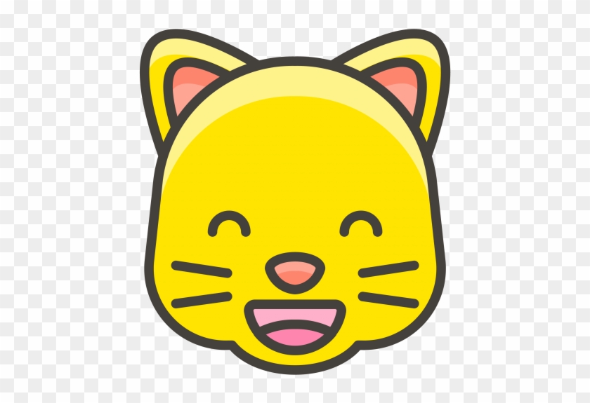 Grinning Cat Face With Smiling Eyes Emoji - Emoji .png Clipart #310765