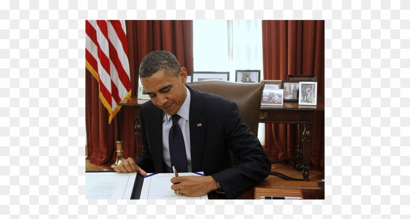 Obama-signing - Obama Signing Bills Clipart