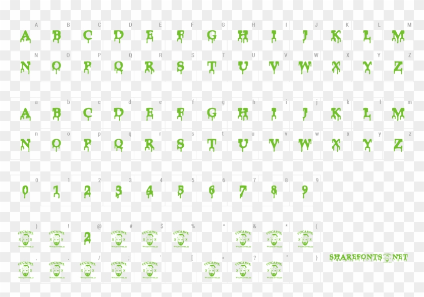 Font Cocaine Preview - Font Vari Clipart