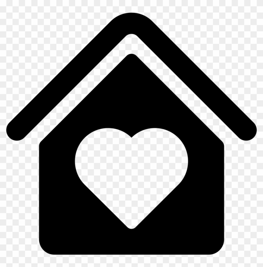 Vector Download House With Heart Shape Png Icon Free - House With Heart Logo Clipart