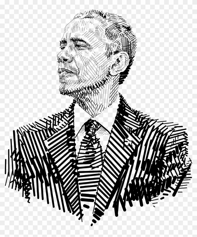 Picture Freeuse Obama Vector Sketch - Barack Obama Clipart