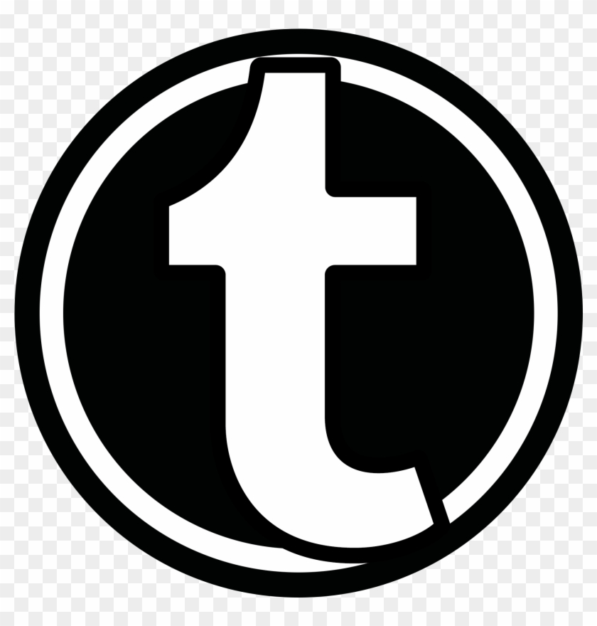 B&w Tumblr Icon - Png Tumblr B Clipart #311226