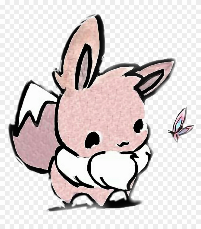 Eevee Sticker - Pokemon Cute Kawaii Eevee Clipart #311259