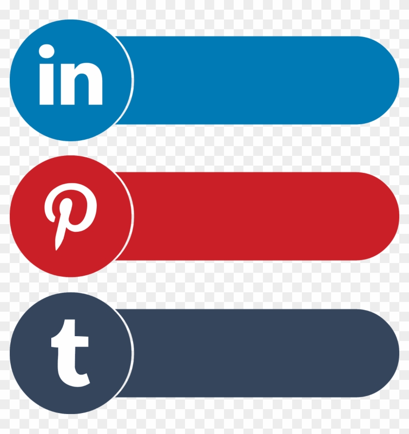 Download Icons Linkedin Pinterest Tumblr Svg Eps Png - Pinterest Clipart #311430