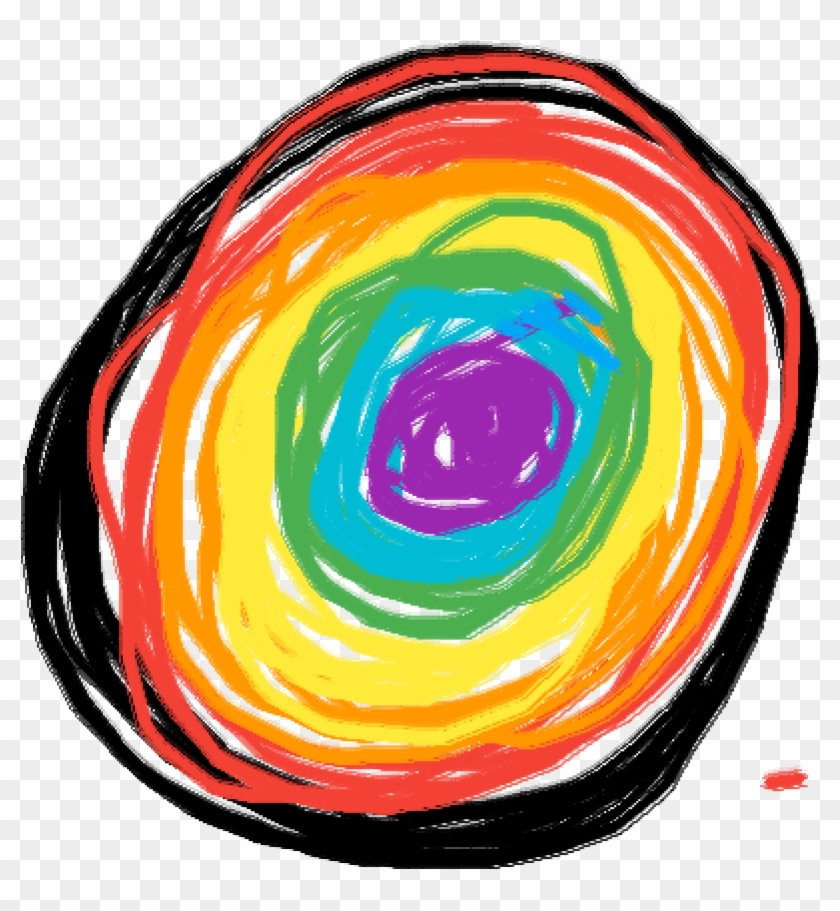Rainbow Black Hole - Circle Clipart #311523