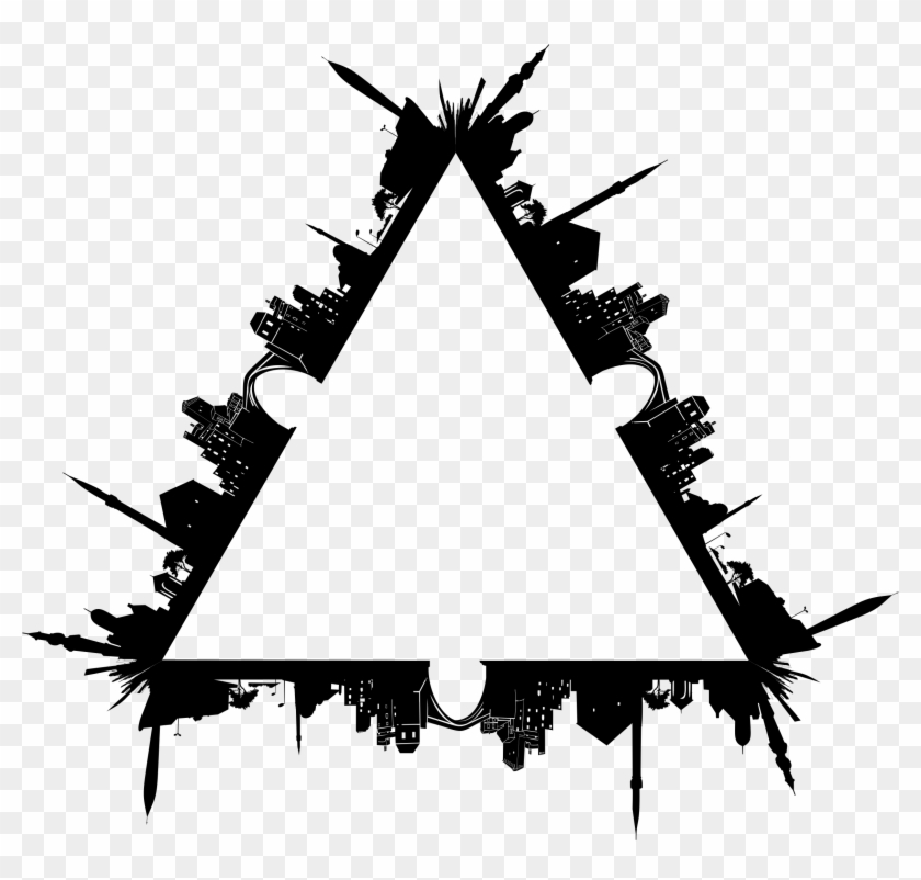 This Free Icons Png Design Of City Skyline Triangular Clipart #311541