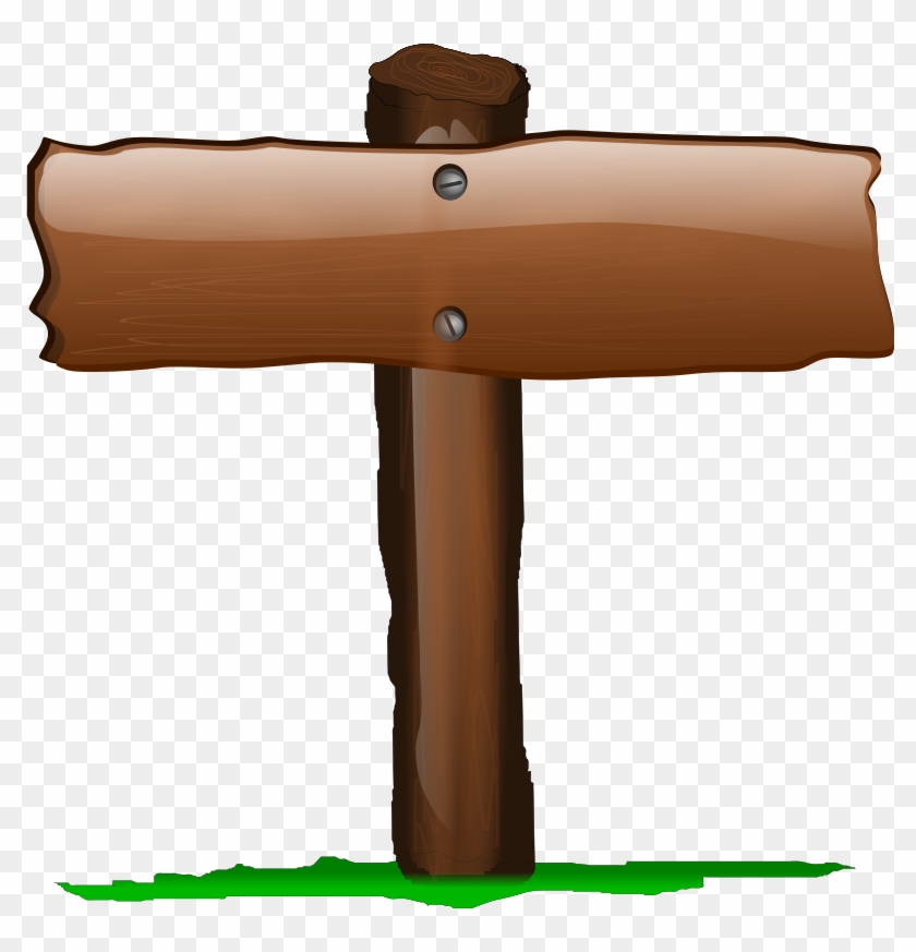 Cartoon Wooden Sign - Sign Clipart Transparent Background - Png Download