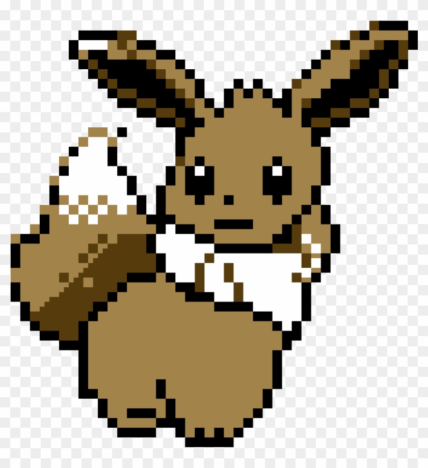 Eevee - Minecraft Pixel Art Eevee Clipart