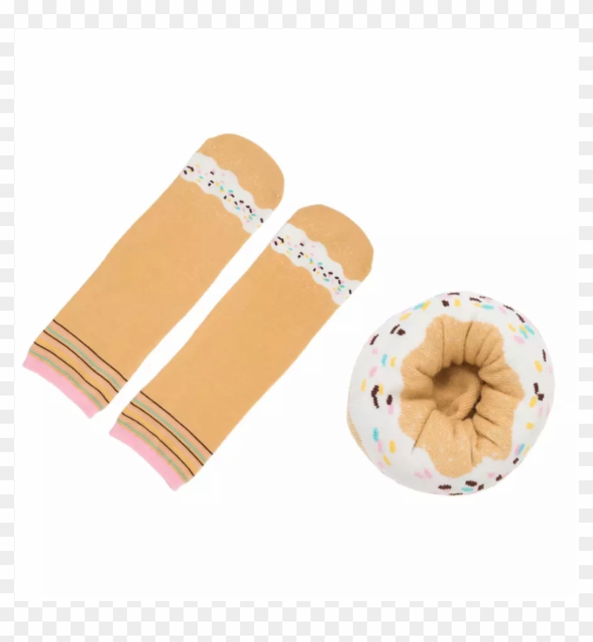 Rainbow Sprinkles Doughnut Socks - Circle Clipart #311648