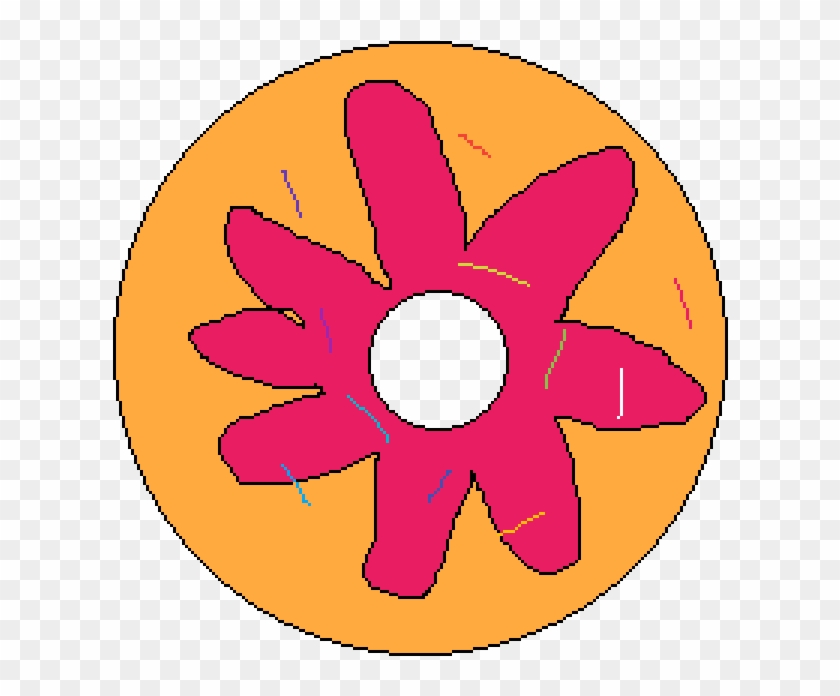 Jelly Donut With Sprinkles - Circle Clipart #311725
