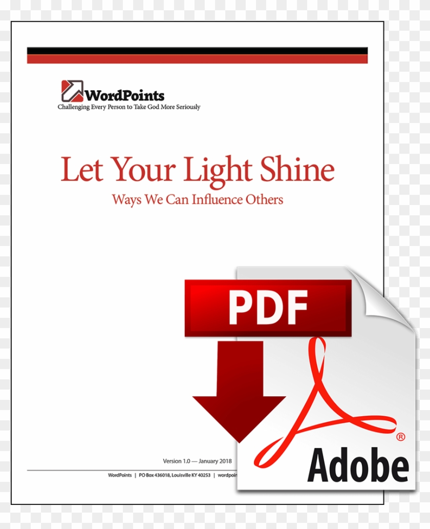 Pdf Ebook Let Your Light Shine - Pdf Icon Clipart