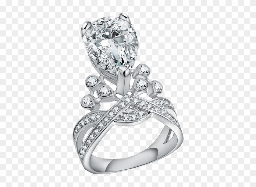 Angela Luxury Oval Crown Ring - Engagement Ring Clipart #312007