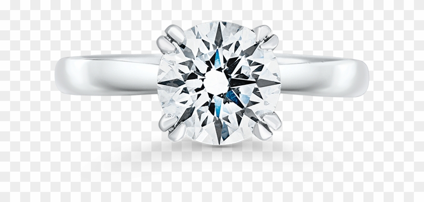 11 01 1806 Solitaire Engagement Ring - Engagement Ring Clipart #312105