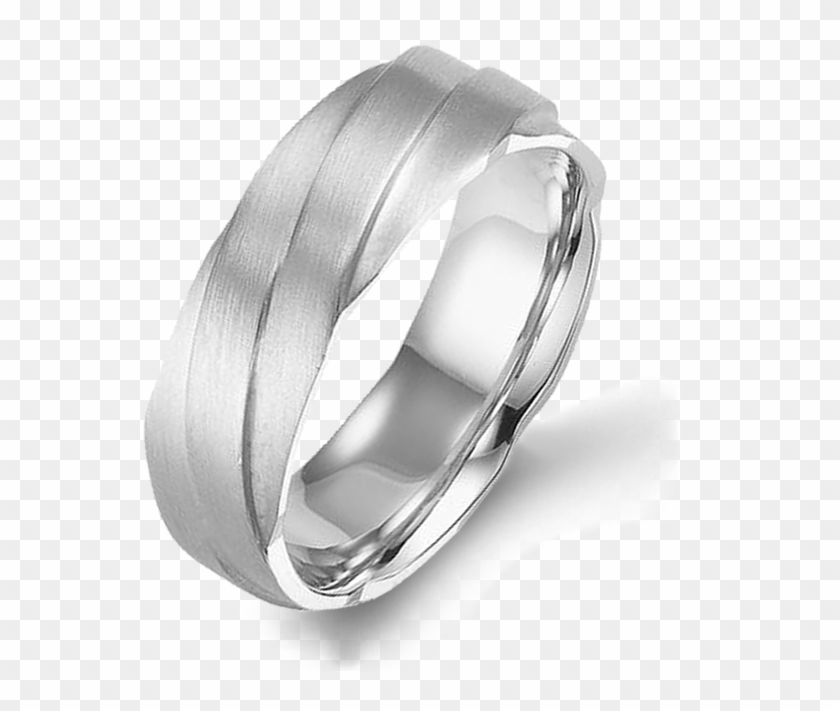 Diana Classic 7mm Plain Mens Bands - Titanium Ring Clipart