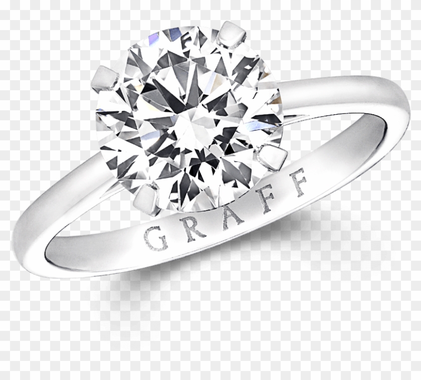 A Graff Round Brilliant Diamond Paragon Engagement - Engagement Ring Clipart #312242