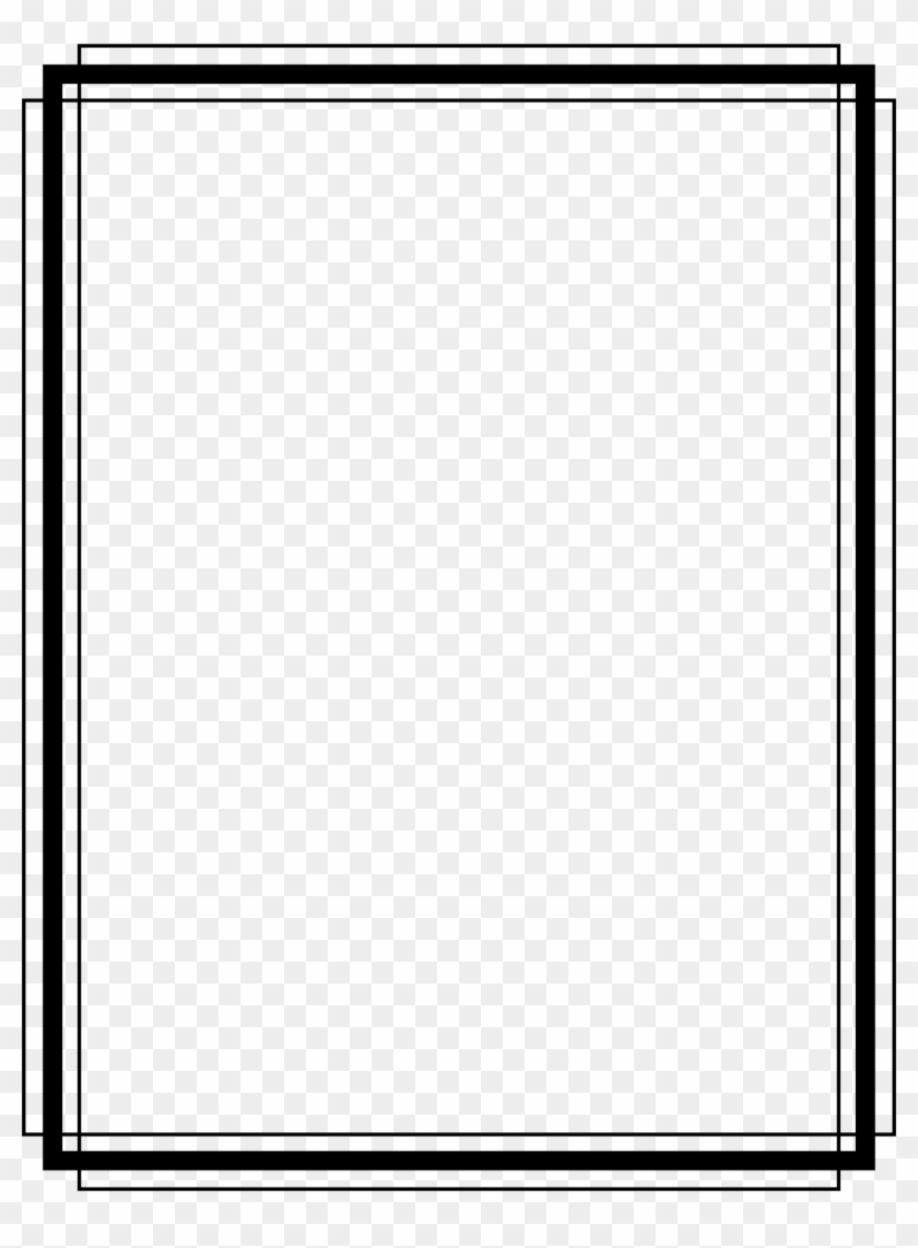 1746 X 2292 16 - Simple Black And White Border Clipart #312272