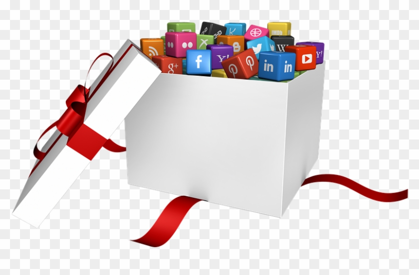 Social Media, Social, Networking, Computer, Icon - Social Media Icons In Box Clipart