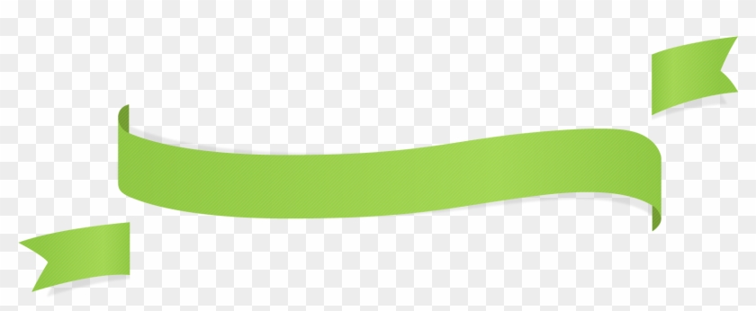Green Ribbon Png Transparent Image - Ribbon Banner Green Png Clipart