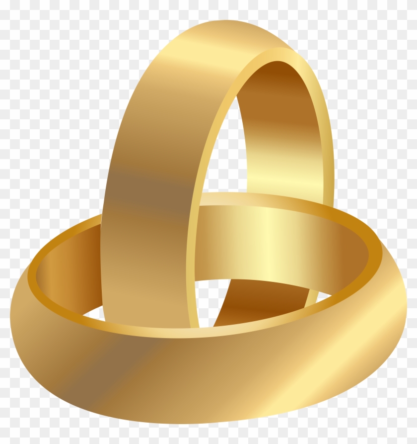 Golden Wedding Rings Png Clip Art Transparent Png #312525