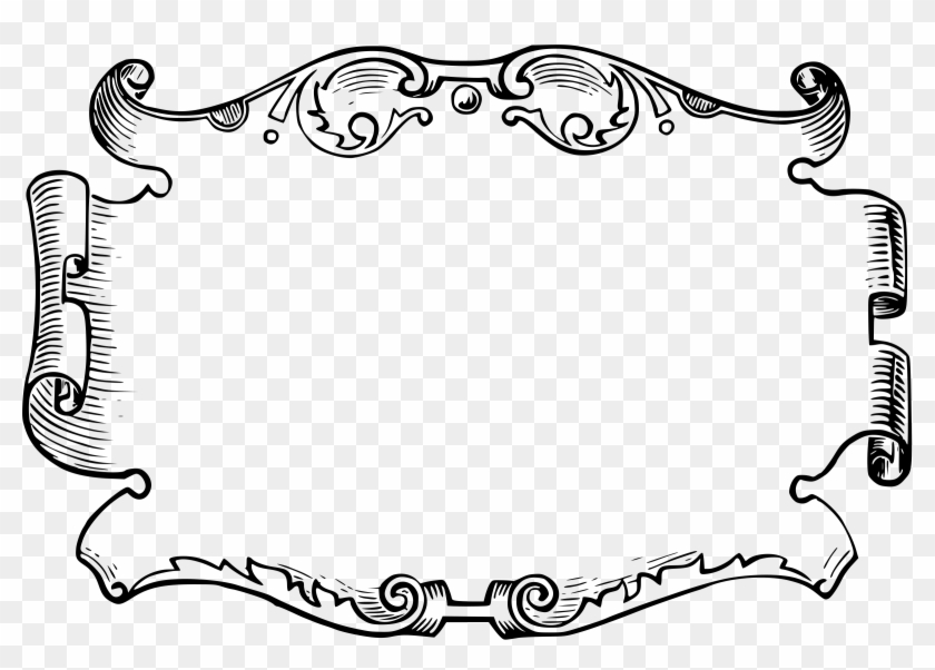 White Clipart Frame Png - Marco De Pergamino Png Transparent Png #312527