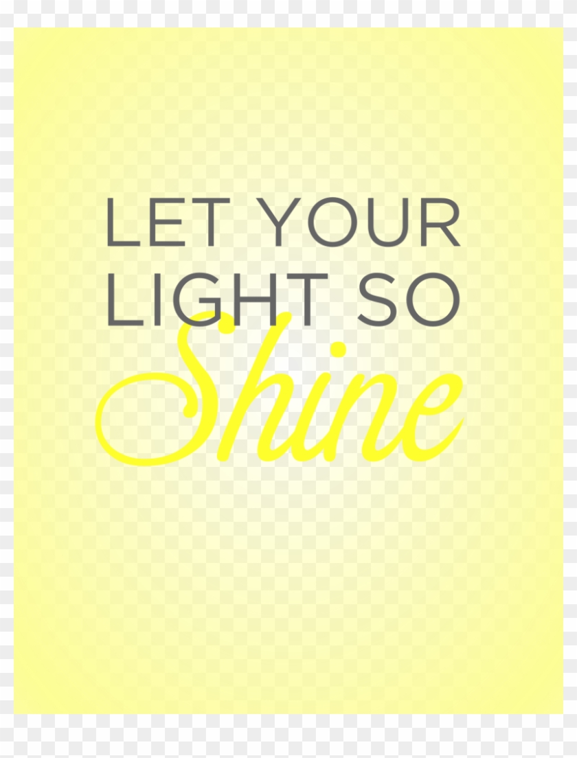 Let Your Light So Shine - Calligraphy Clipart