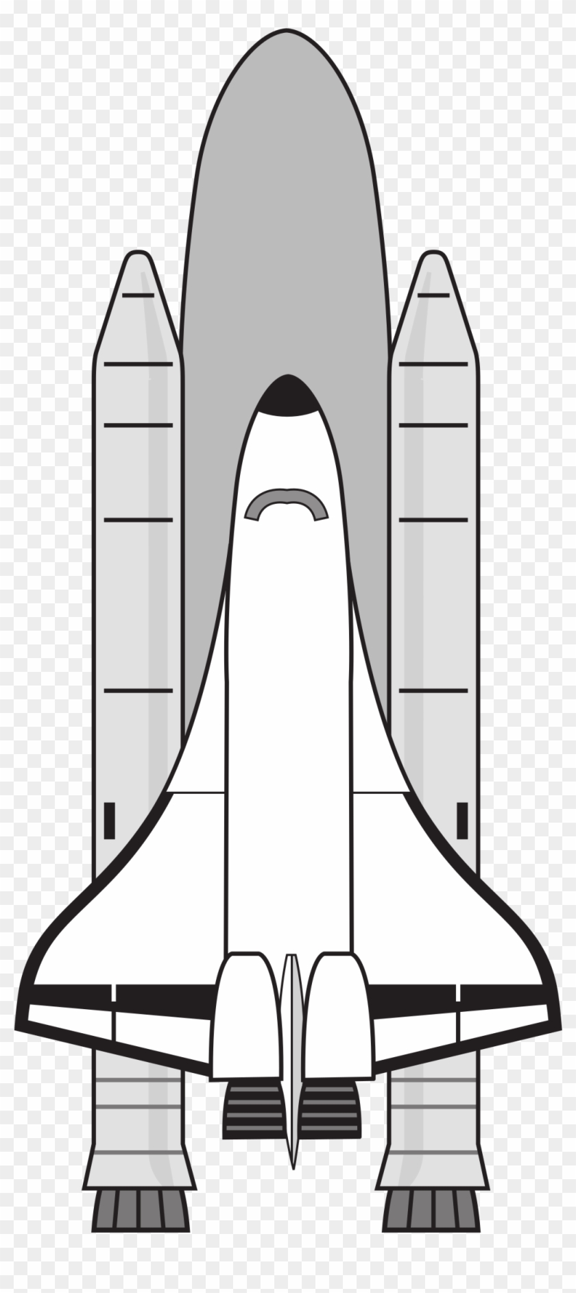 Vector Transparent Stock Nasa Icons Png Free And Downloads - Space Shuttle Black And White Clipart