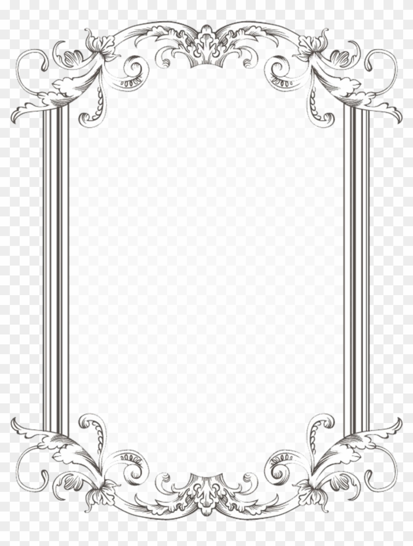 Clip Transparent Frame Transparent Png Pictures Free - Black And Silver Borders #313093