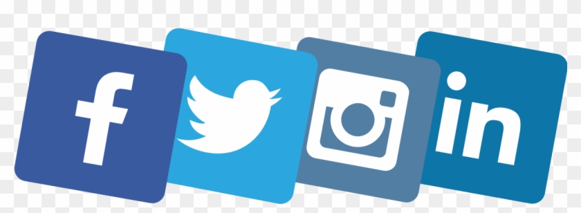 1198 X 500 25 - Social Media Links Transparent Clipart