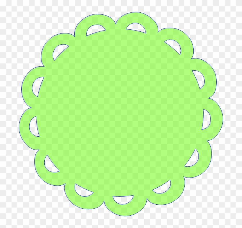 Free Scalloped White Circle Frame Png - Circle Clipart