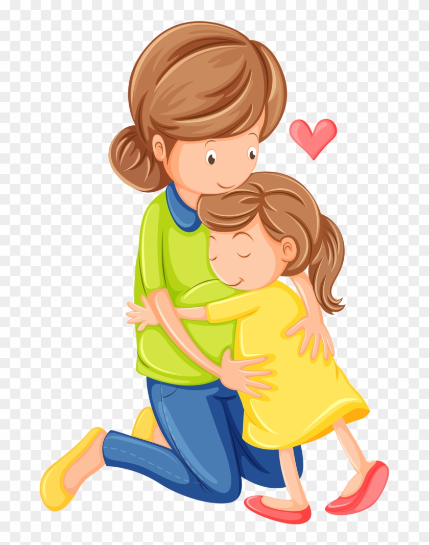 I9sp Fexz 150124 Familia Ilustraciones Pinterest Clip - Mother And Child Clipart - Png Download