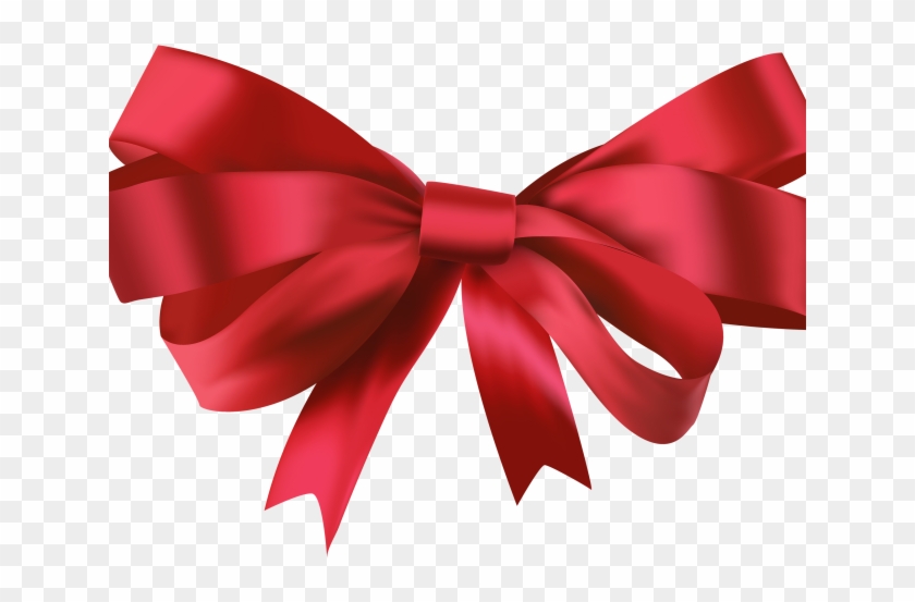 Christmas Ribbon Clipart Ribbon Knot - Satin Red Bow Png Transparent Png