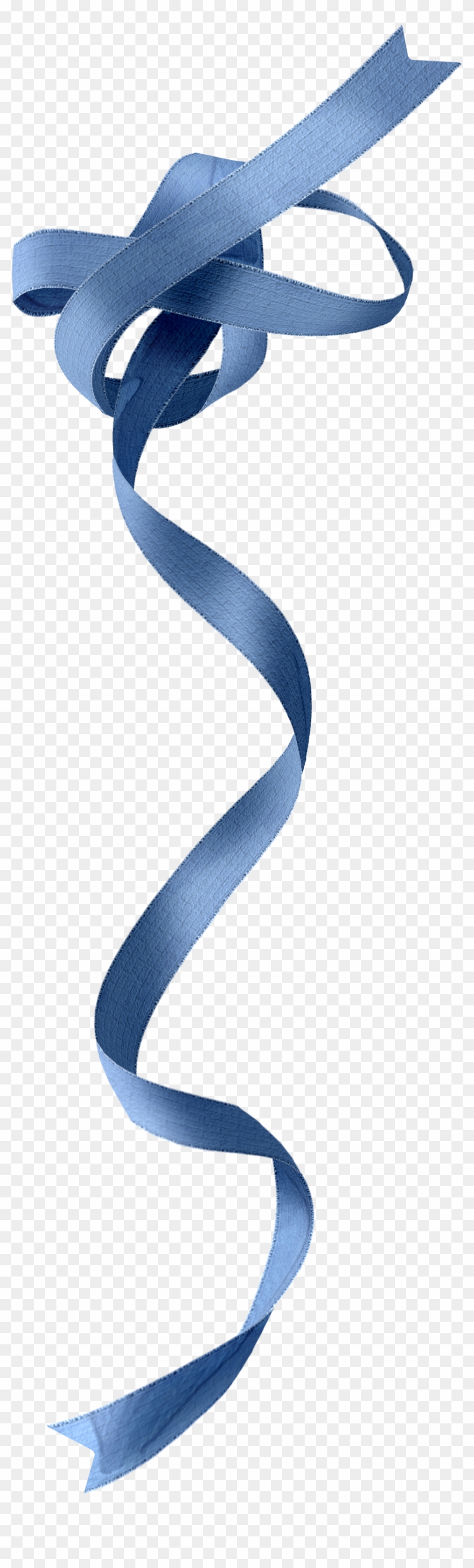 Blue Christmas Ribbon - Transparent Blue Ribbon Png Clipart #313674