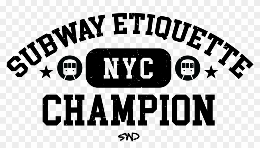 Men's "subway Etiquette Champion" Tri Blend Short Sleeve - Graphics Clipart #313977