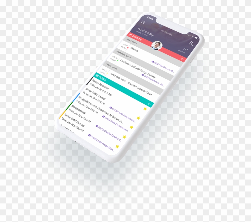Mobile Practice Management App For Law Firms - Smartphone Clipart