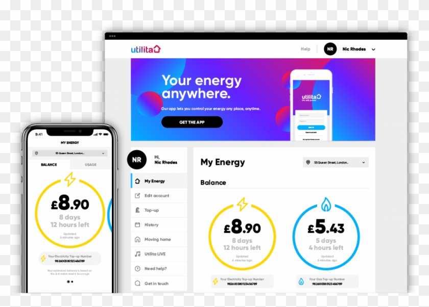 My Utilita App - Mobile Phone Clipart
