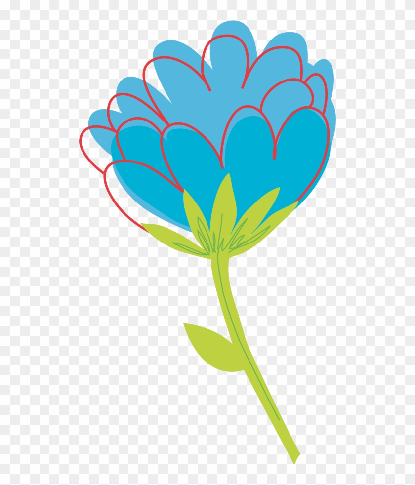 Flowers Vectors Clipart Leaf - Flower Vector Image Transparent - Png Download #315334