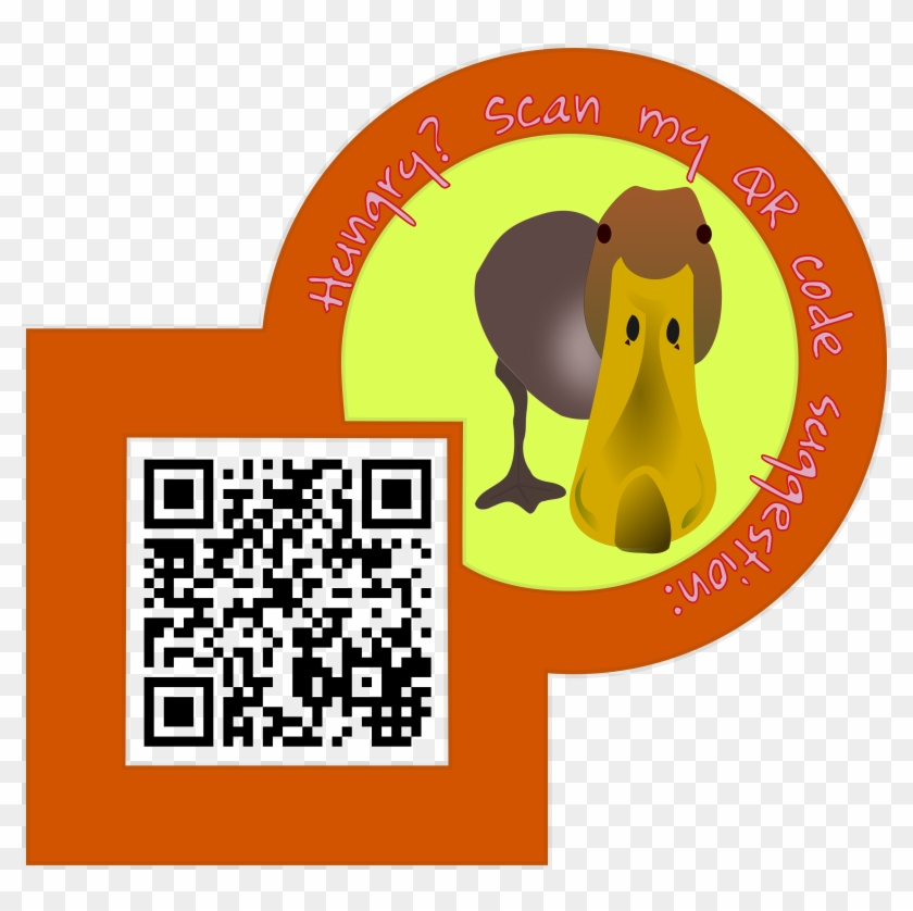 This Free Icons Png Design Of Duck Life Qr Code Clipart