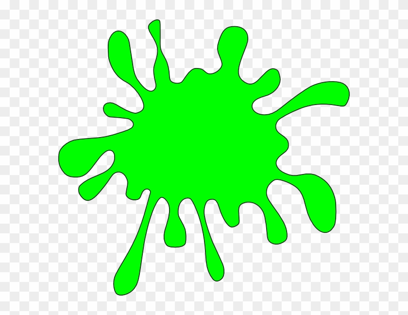 Small - Green Paint Splatter Clip Art - Png Download