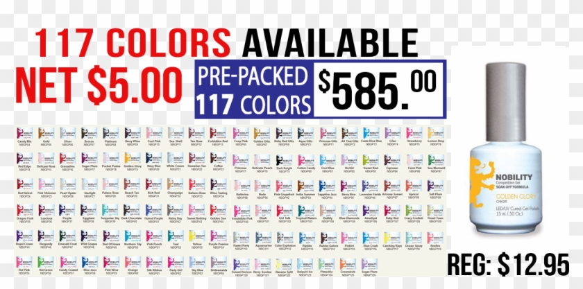 Pre Packed Of 117 Colors Clipart