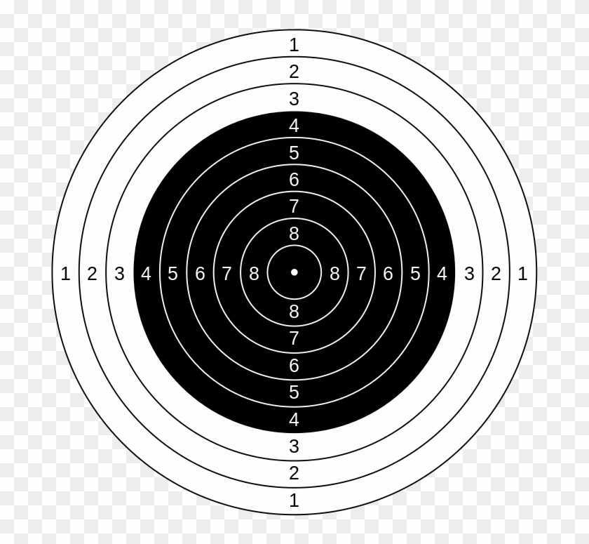 Graphic Transparent Rifle Targets Printable Air Target - Dianas De Tiro Al Blanco Clipart #316355