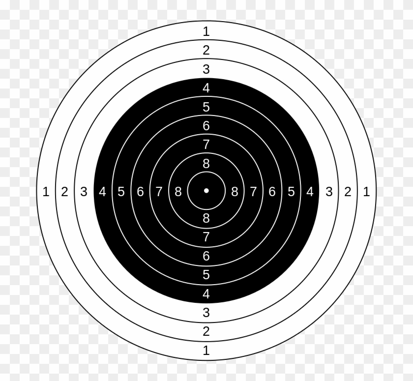 Graphic Transparent Rifle Targets Printable Air Target - Dianas De Tiro Al Blanco Clipart