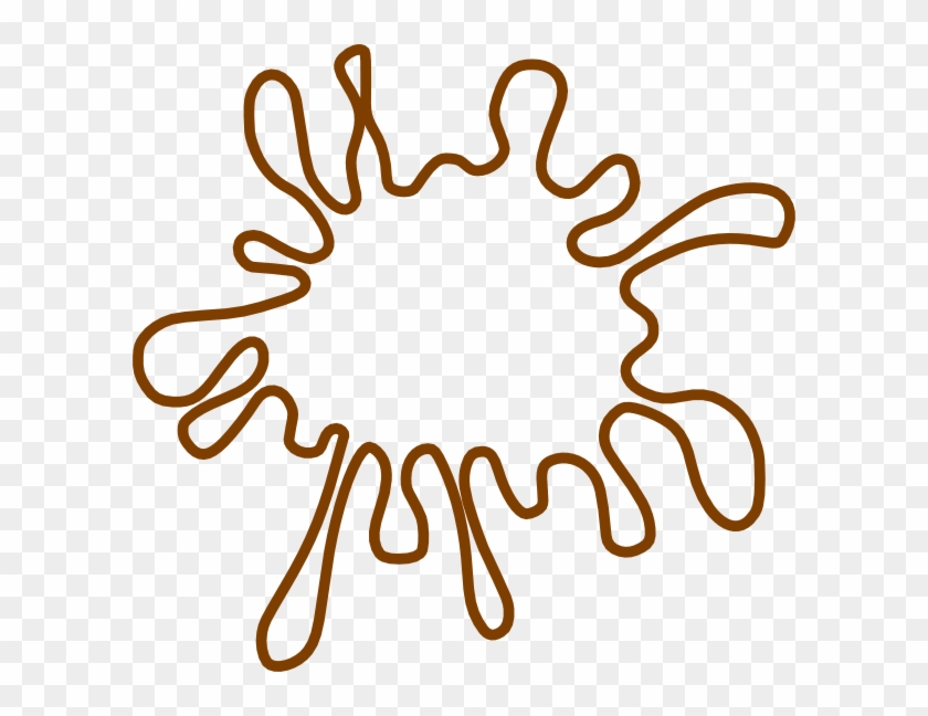 Brown Splat Svg Clip Arts 600 X 568 Px - Png Download