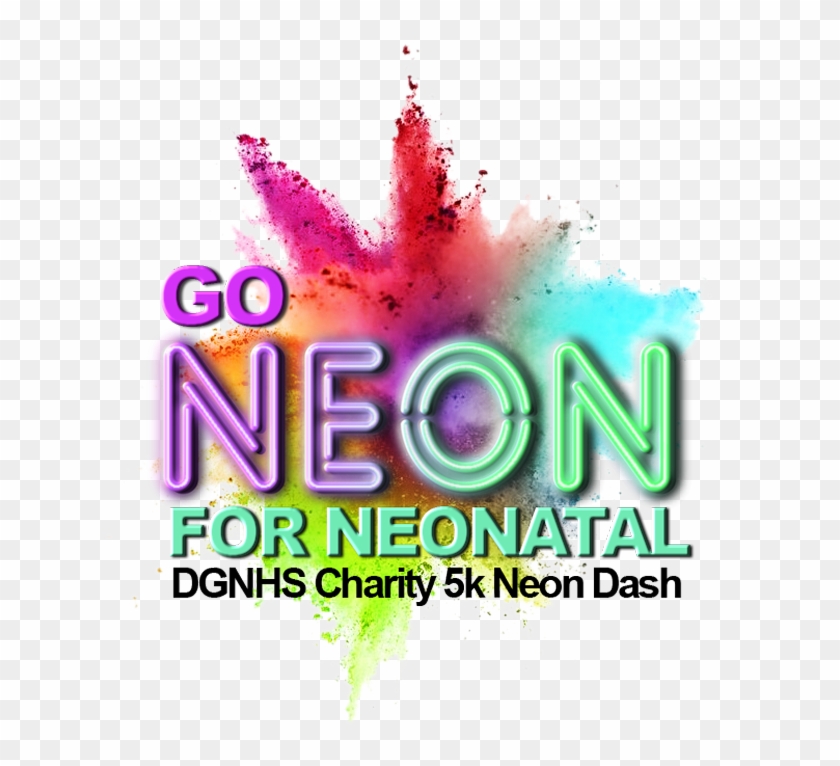 Neon 5k Colour Dash Sun - Lycee Charles De Gaulle Clipart #316411