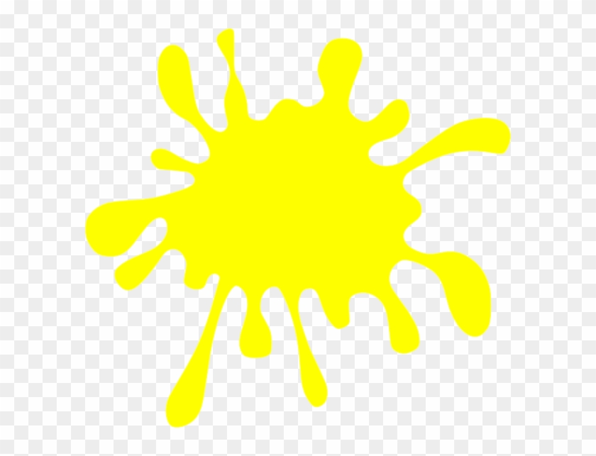 Yellow Clipart Splat - Yellow Splatter Clip Art - Png Download #316454