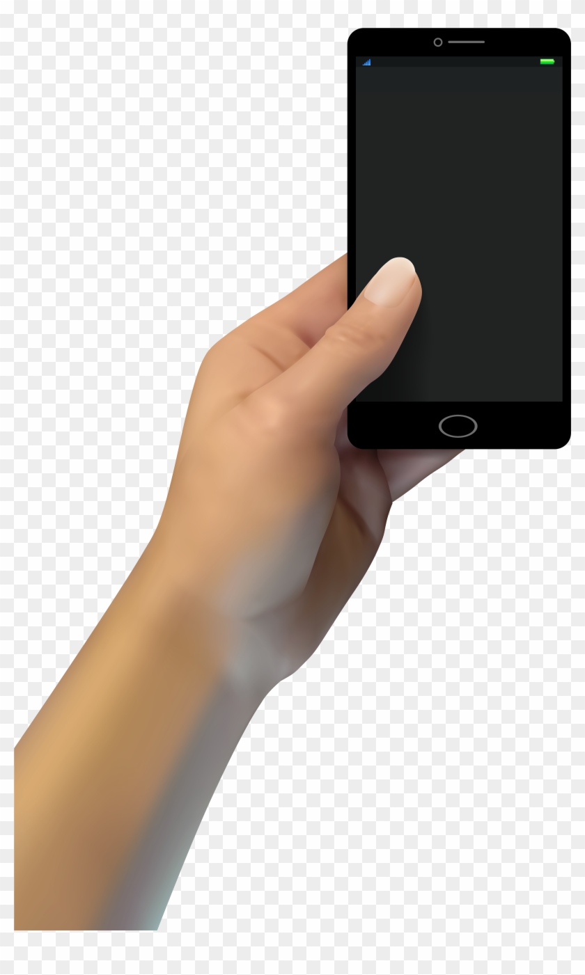 Vector Library Stock With Smartphone Png Clip Art Best - Hand Transparent Png