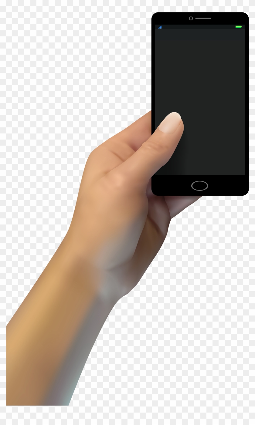 Vector Library Stock With Smartphone Png Clip Art Best - Hand Transparent Png #316719