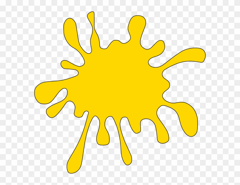 Splat Cliparts - Gold Paint Splatter Clip Art - Png Download