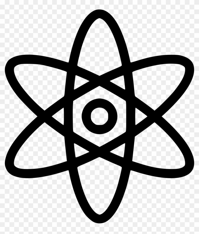 Png File Svg - Black And White Atom Clipart