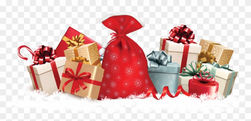 Presents - Christmas Presents Vector Background Clipart #316884