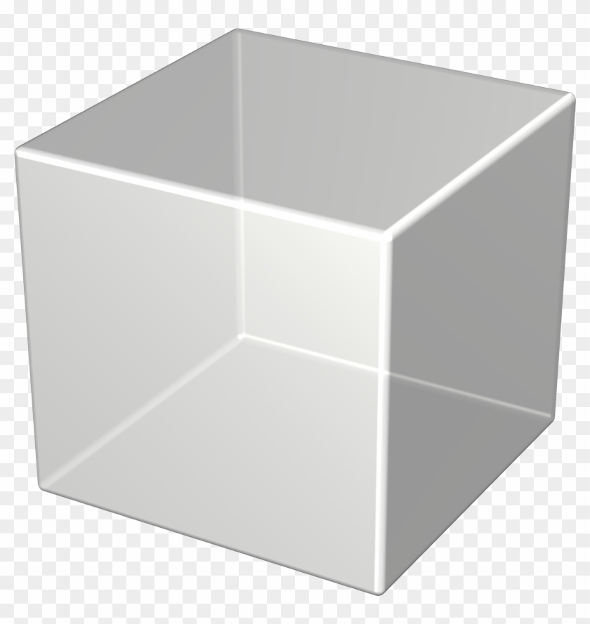 3d Silver Cube - 3d Transparent Cube Png Clipart